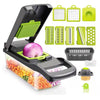 1Pc Green Black 12 in 1 Multifunctional Vegetable Slicer