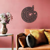 Four Qul Islamic Wall Art / Black / Golden / Silver / 60 x 65 CM