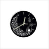 Islamic Style 3D Wall Clock / Black / Golden / Silver / 30 x 30 CM