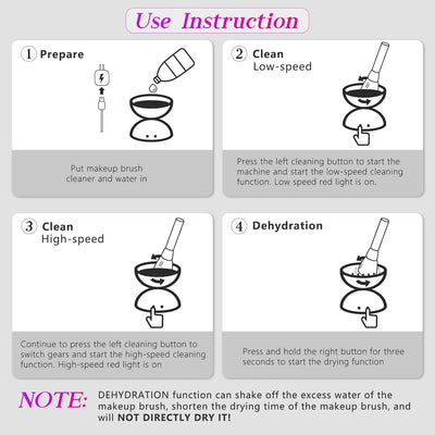 Electric Makeup Brush Cleaner Machine